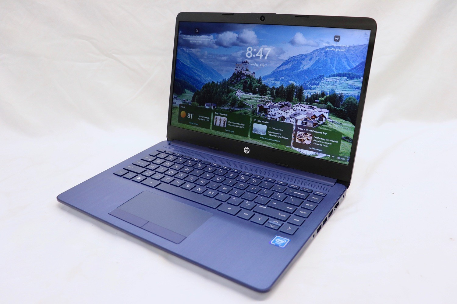 HP 14-cf211wm 14″ Celeron N4120 4GB 64GB eMMC W11 Home Laptop Blue