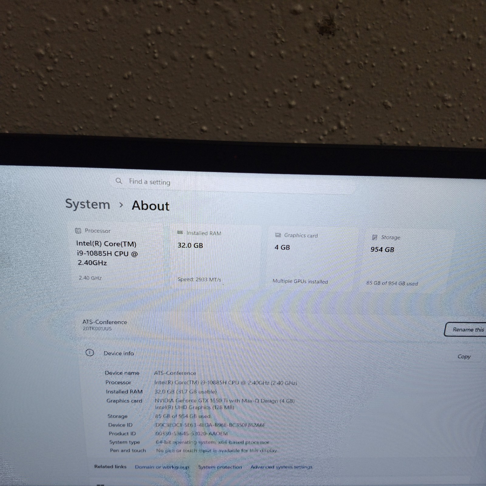 Lenovo ThinkPad X1 Extreme Gen 3 15.6 FHD i9-10885H 32GB Ram 1TB SSD GTX 1650 Ti