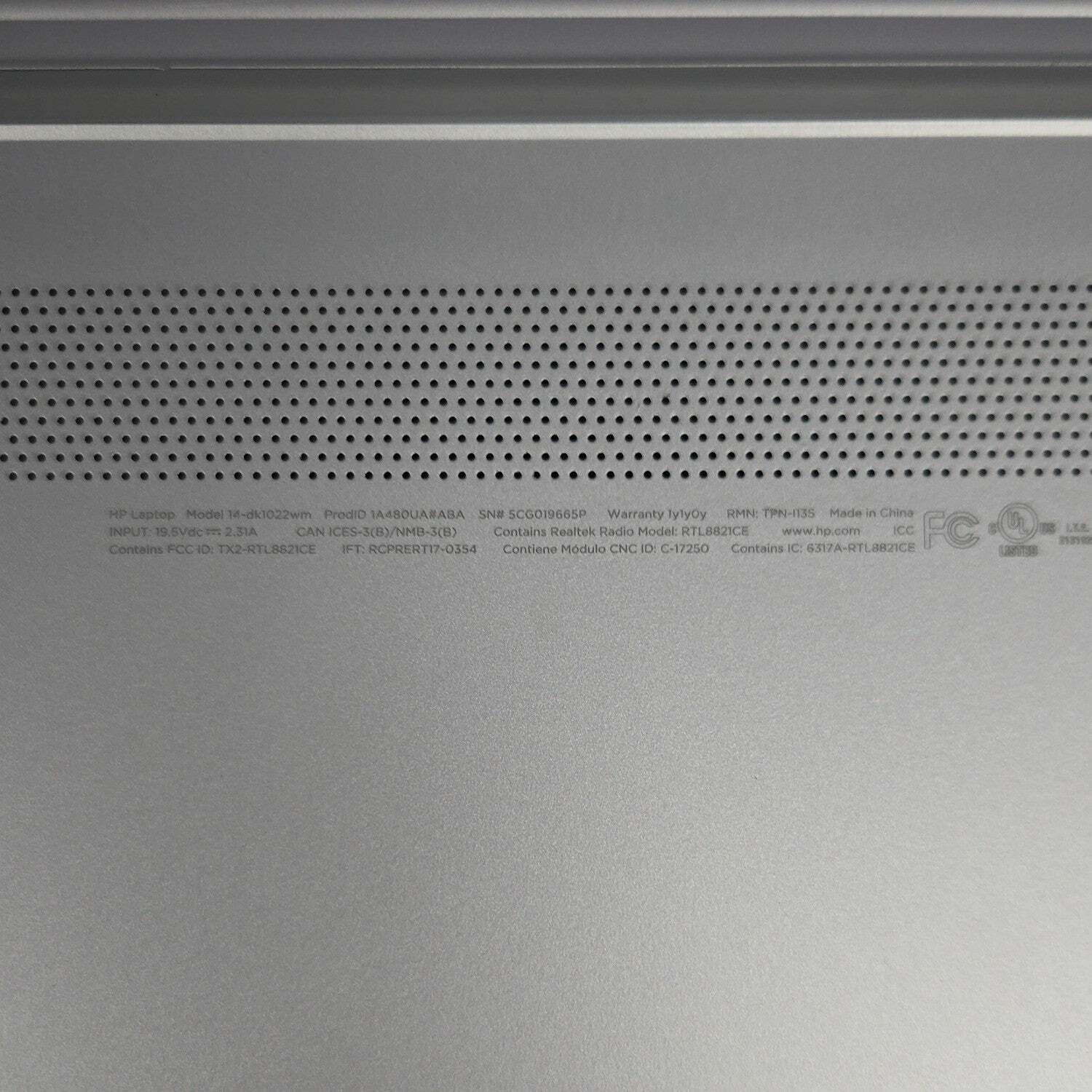 HP Laptop 14-DK1022WV 14″ Ryzen 3 3250U 2.6GHz 4GB RAM 128GB SSD