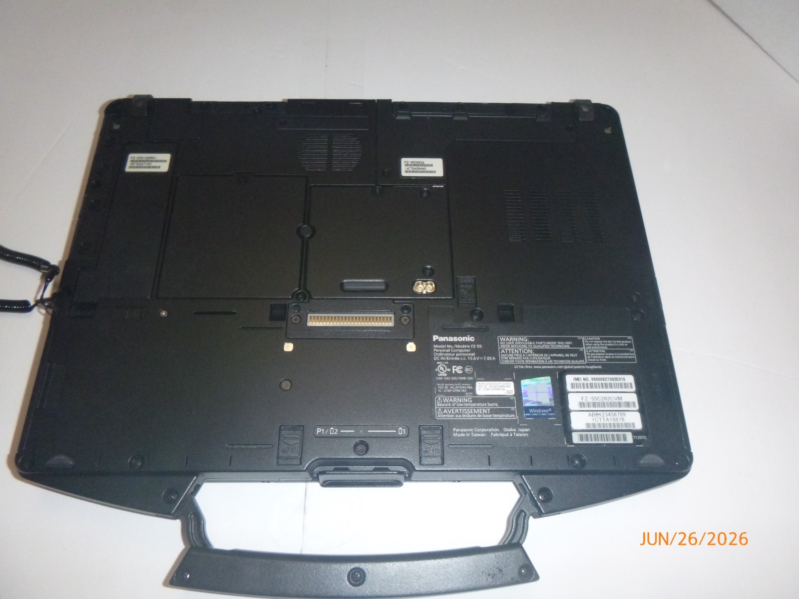 Panasonic FZ 55 Toughbook i5-8365U 1.6GHz 16GB – Touch – Webcam