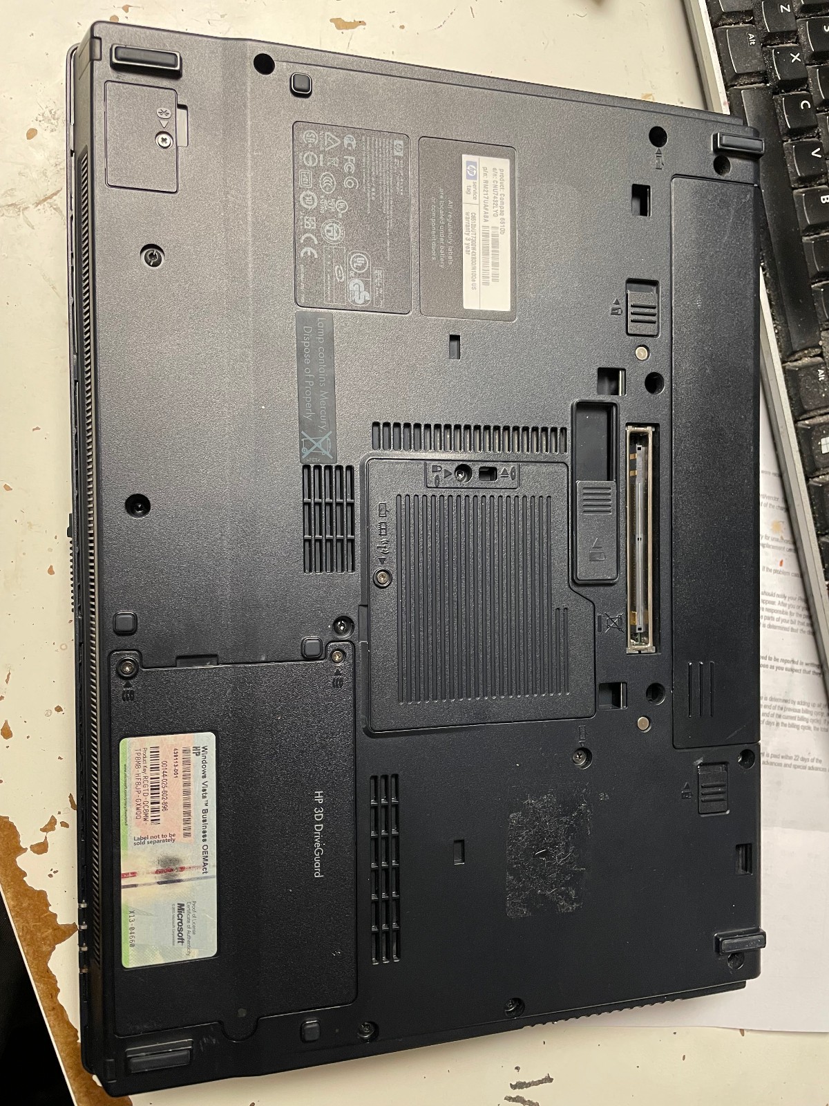 HP Compaq 6510b 14″ Core 2 Duo T7300 2GHz 160GB Windows XP Pro 32-bit DVD/CD-RW