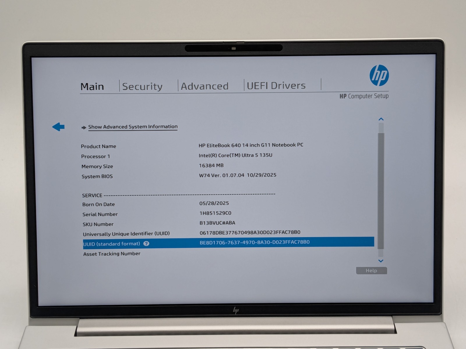 HP EliteBook 640 G11 14″ FHD+ ULTRA 5 135U 512GB 16GB W11P Backlit Warranty