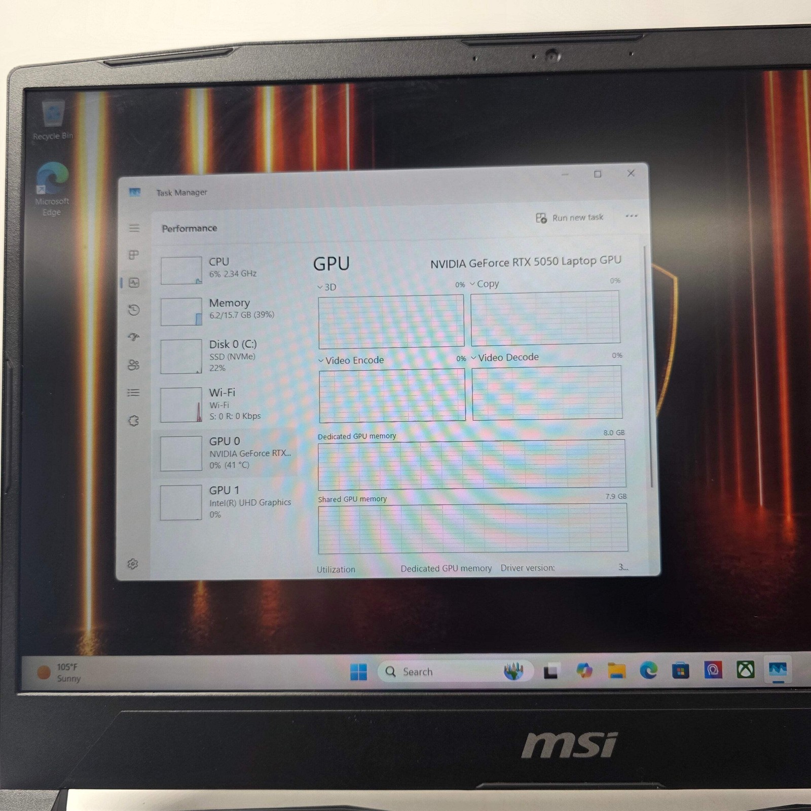 MSI Katana 15 HX 15.6″ i7-14650HX 2.2GHz 16GB RAM 500GB SSD GeForce RTX 5050