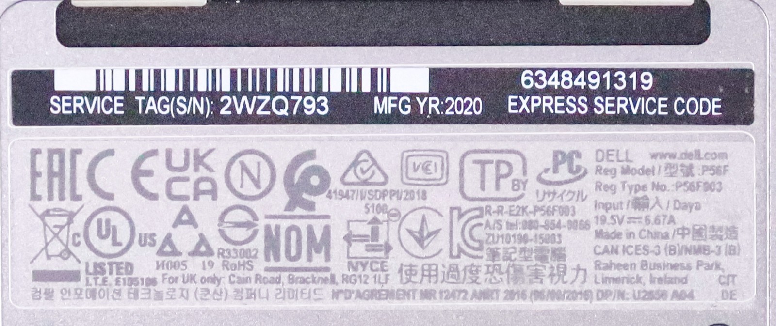 Dell Precision 5540 Core i7-9850H CPU 32GB RAM 512GB SSD T1000 W11P w/AC Adapter