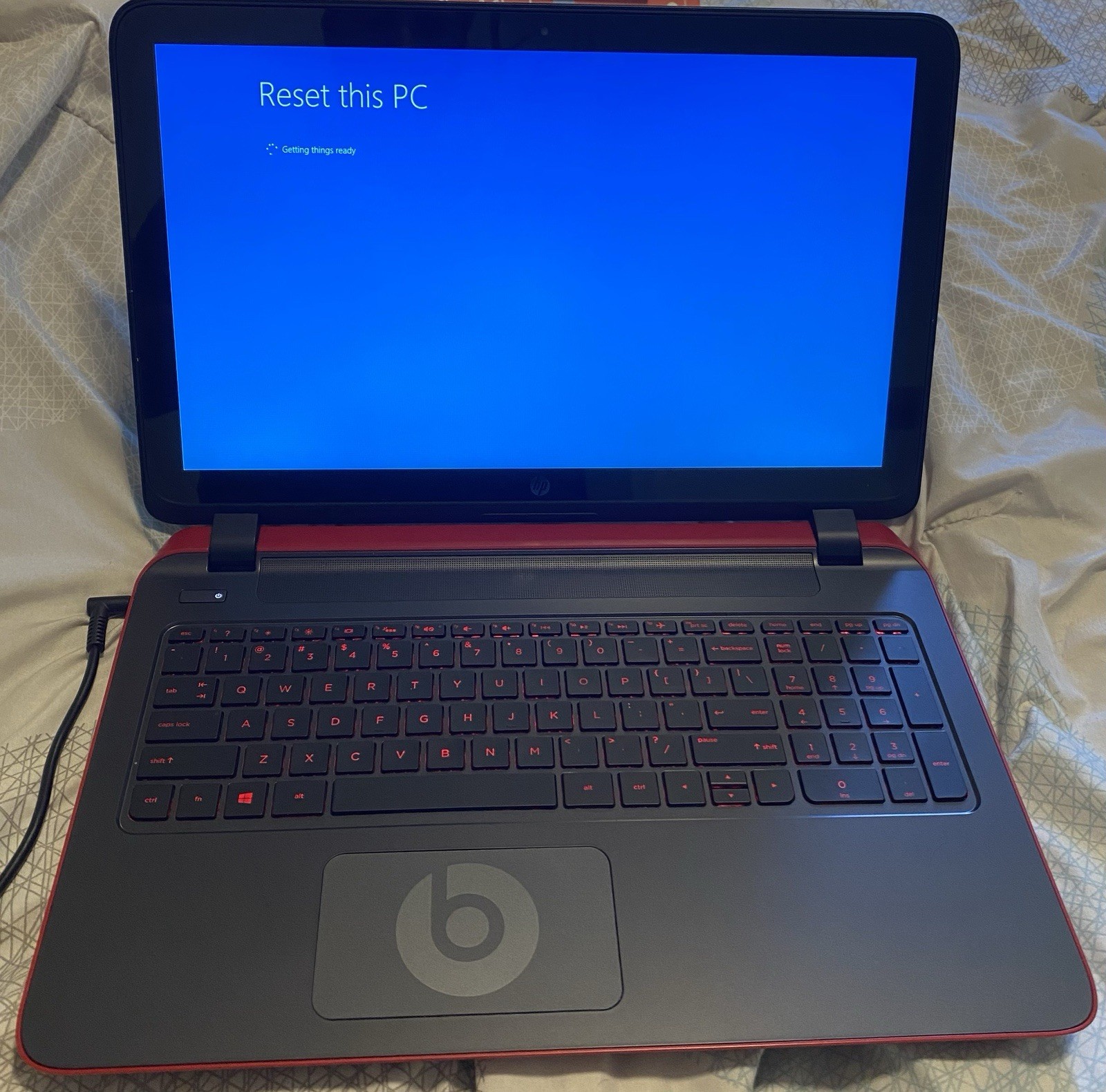 HP Pavilion Beats Special Edition 15.6in Laptop AMD A-Series Win 10 Black/Red