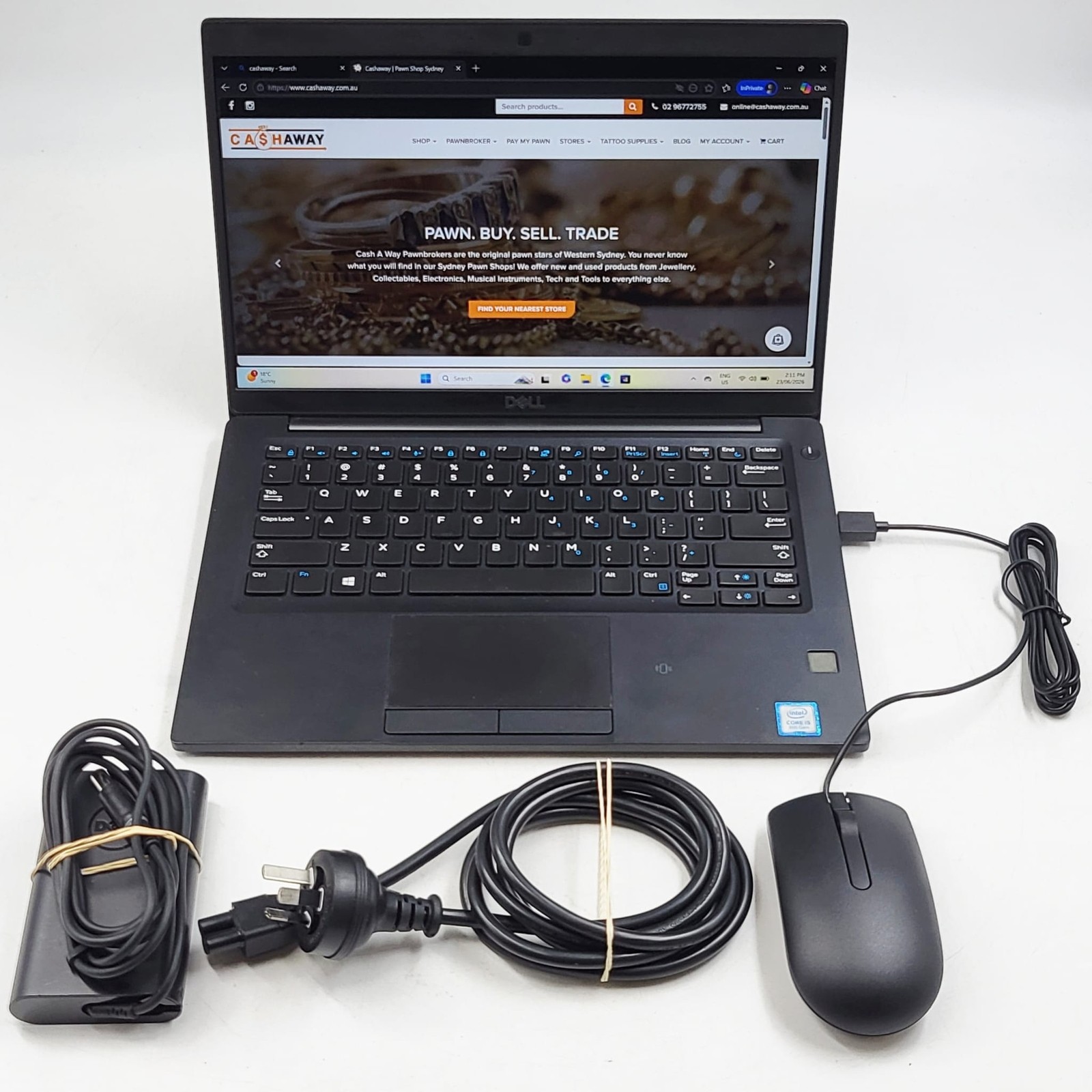 Dell Latitude 7390 13.3″ Touchscreen Laptop i5-8250U 8GB RAM 256GB SSD Win 11 Pr