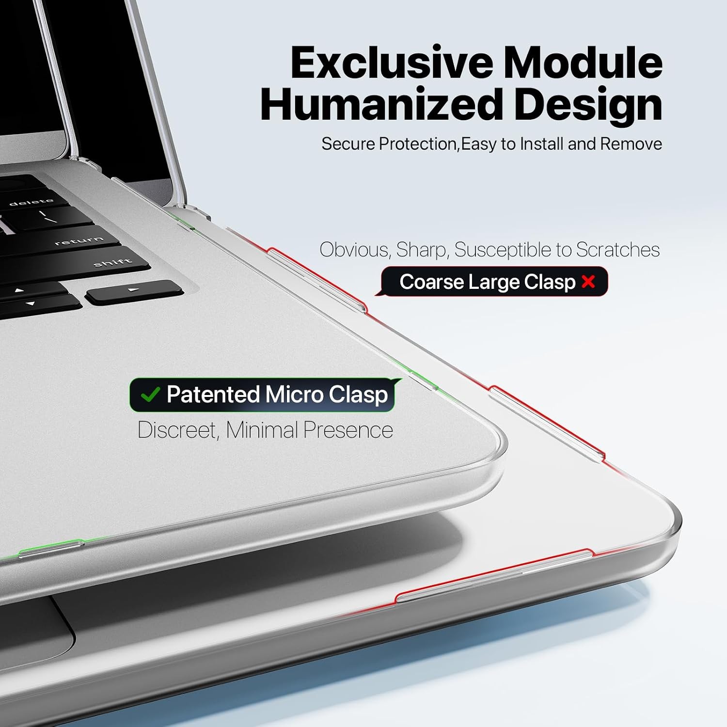 for MacBook Air 15 inch Case, Easy to Snap on, Hard Shell Protective Laptop Cove
