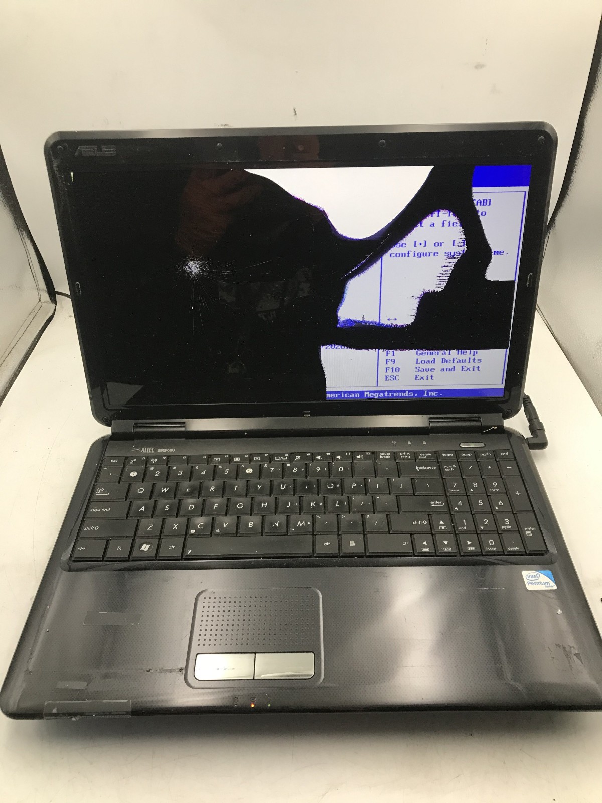 ASUS K50I NOTEBOOK – FOR PARTS/REPAIR – INTEL PENTIUM T4400 – 3GB RAM – READ -BB
