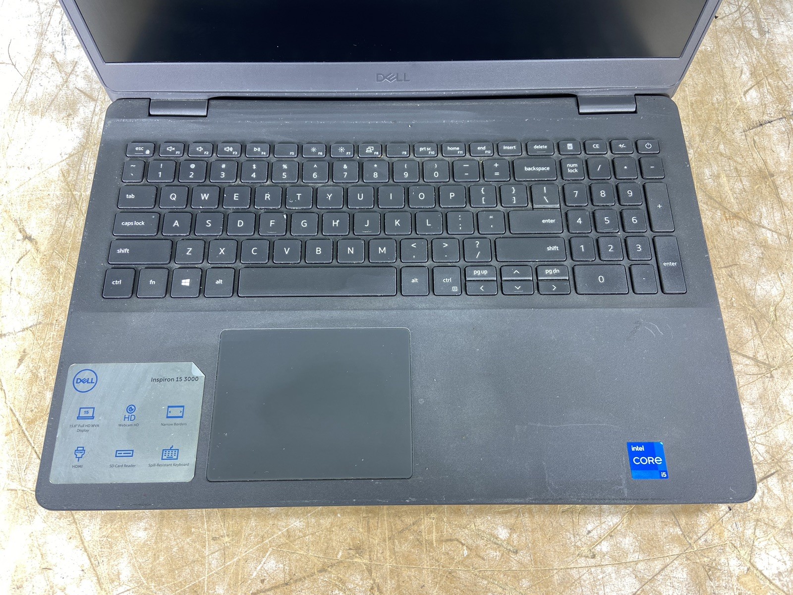 DELL INSPIRON 3501 i5-1135G7 @ 2.40GHz, 8GB RAM, NO HDD/OS