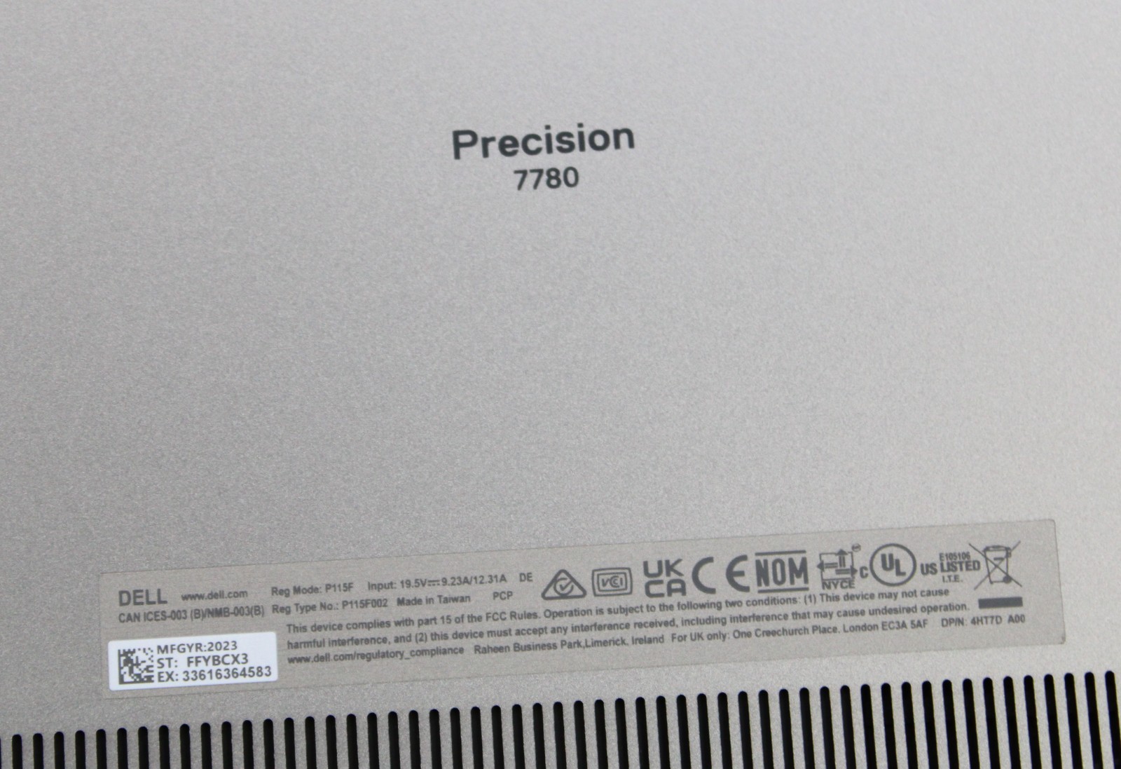 Dell Precision 7780 17.3″ FHD i9-13950HX 64GB RAM 512GB SSD NVIDIA RTX 4000 Ada