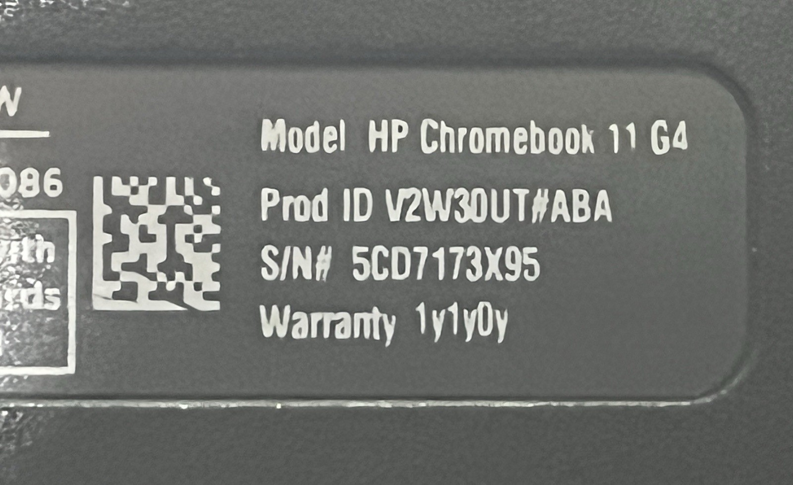HP Chromebook 11 G4 11.6in Intel Celeron Chrome OS Webcam Black