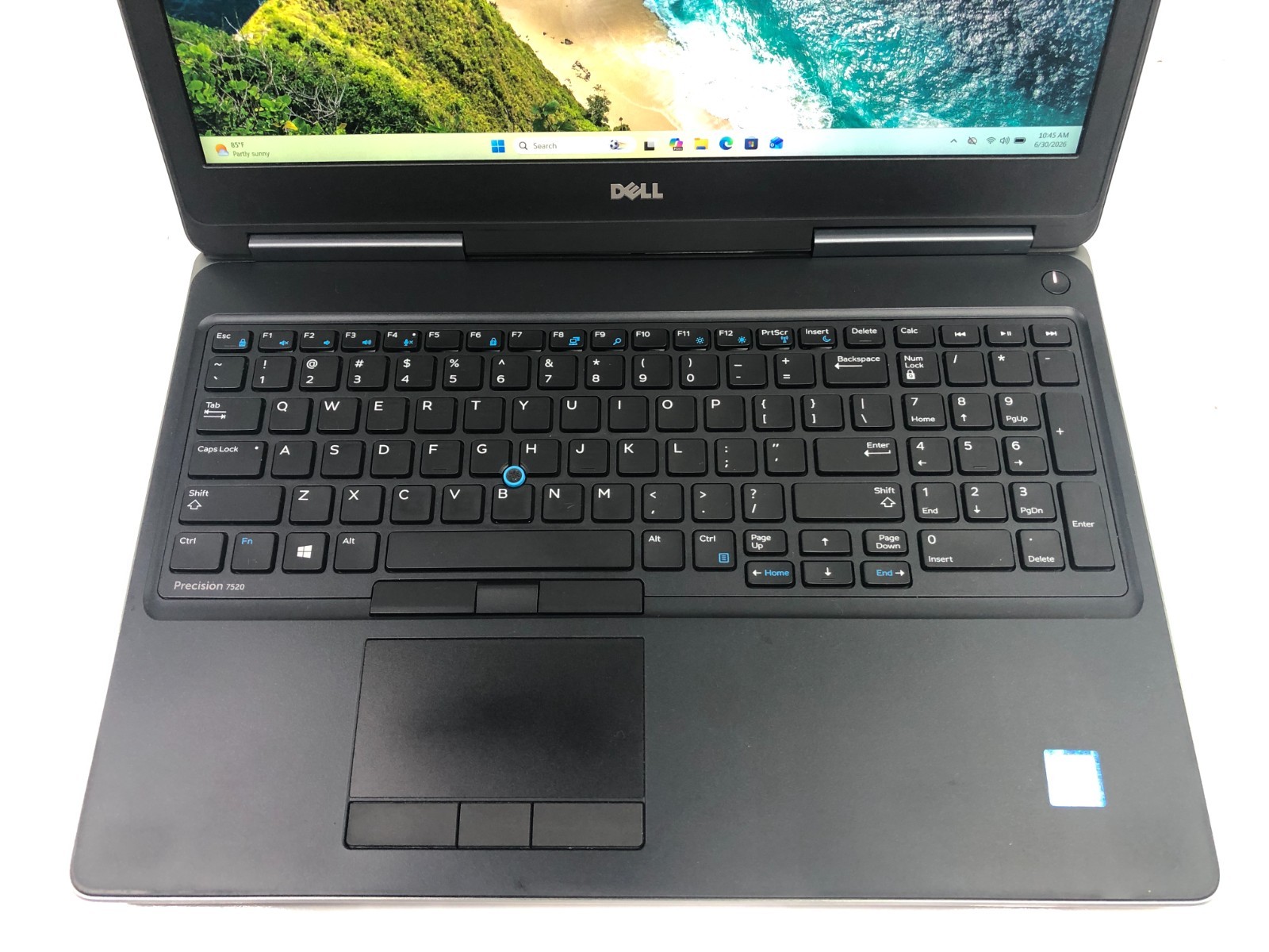 Dell Precision 7520, 15.6″, i7-7700HQ, 2.8GHz, 16GB, 512GB SSD, Windows 11