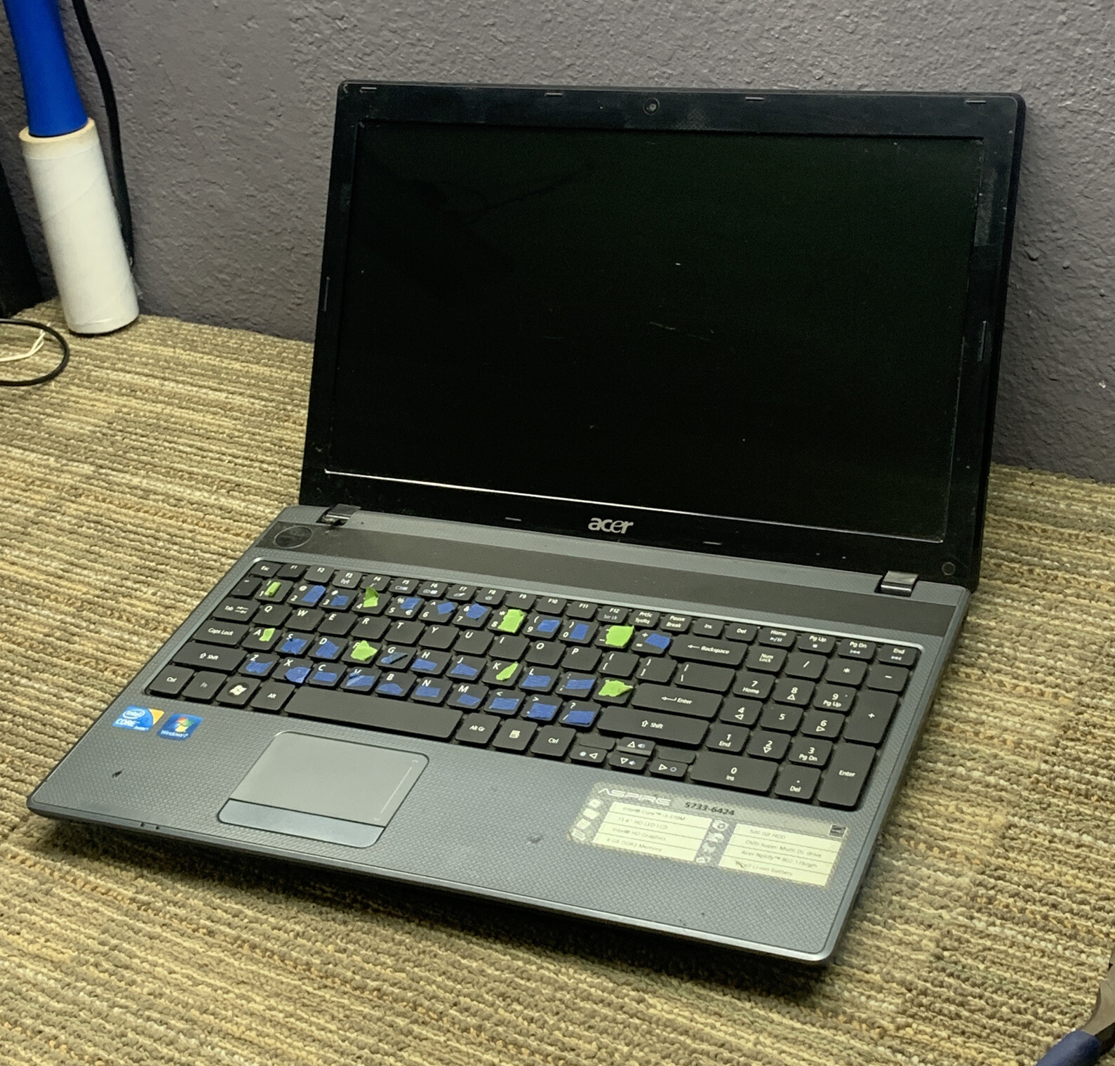 Acer Aspire 5733-6424 Laptop ASIS Intel Pentium I3 Processor 505