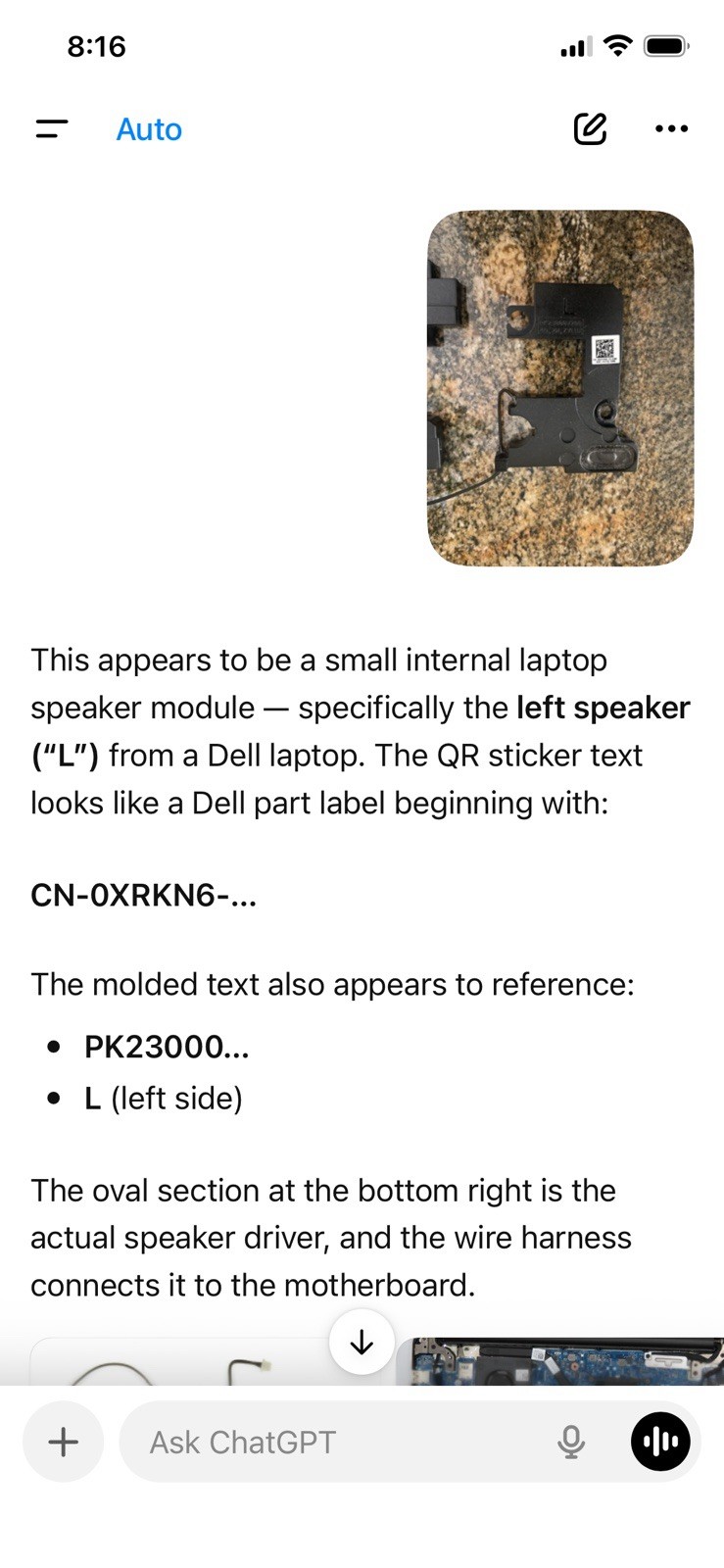 Dell Latitude P26T P26T003 3190 2 in 1 11.6″ Replacement – Int Speaker Module