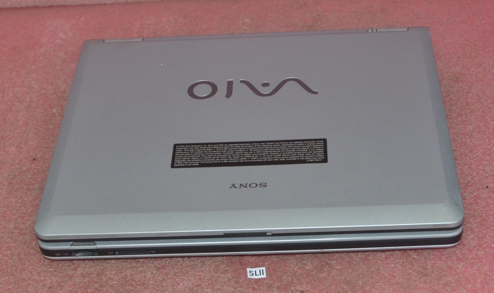 Vintage Sony PCG-K45 Vaio Laptop_Pentium 4 CPU @ 3.20 GHz_448MB RAM_80GB HDD.