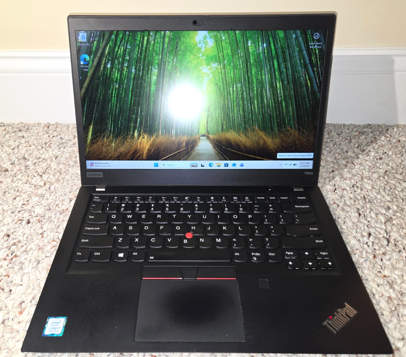 Lenovo ThinkPad T490s 14″ (512 GB SSD, Intel Core i7-8565U, 1.8 GHz, 16 GB RAM)