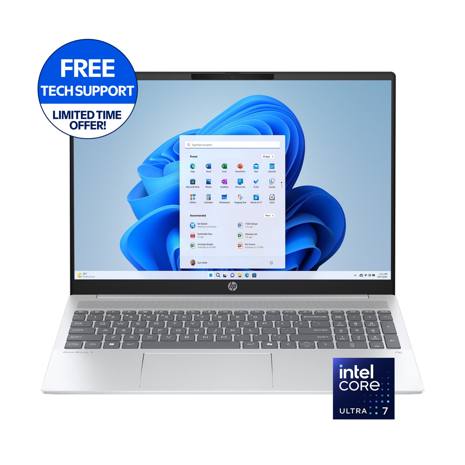 HP Omnibook 5: Ultra 7 255U, 16″ 2K 1920×1200 Touchscreen, 16GB 13968860429 NEW