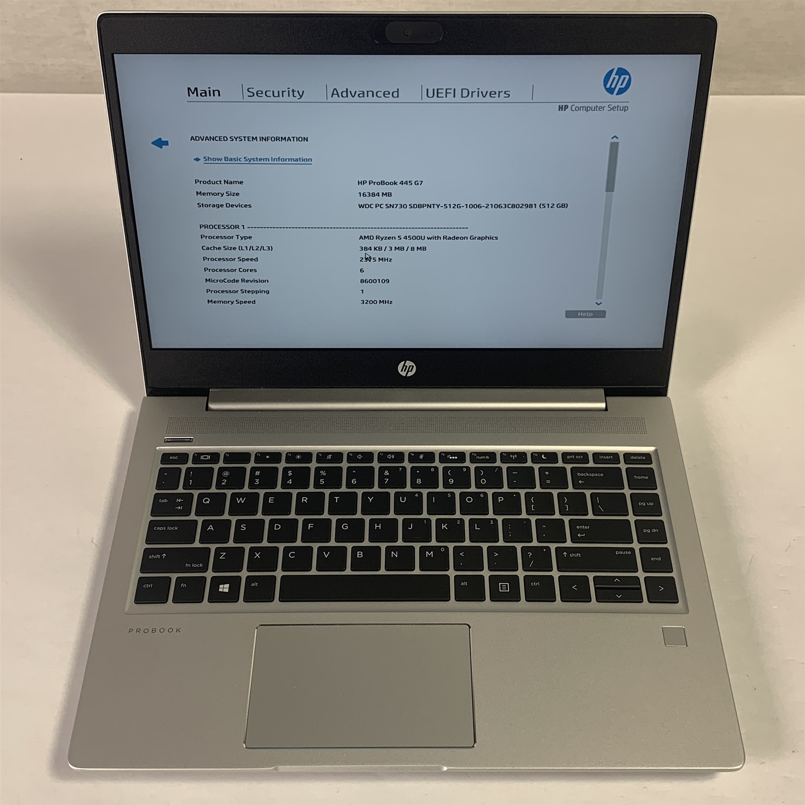 HP ProBook 445 G7 14″ Laptop Ryzen 5 4500U 2.3GHz 16GB 512GB NVMe SSD – NO OS