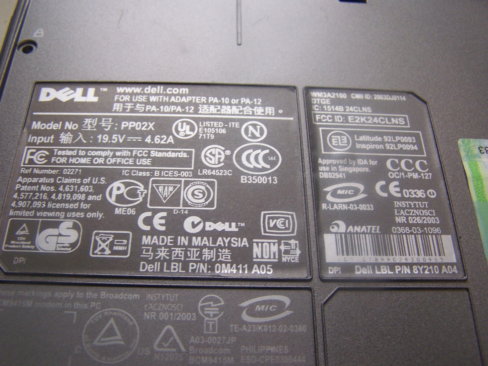 Dell Inspiron 8600 Laptop with Windows XP SOLD AS IS