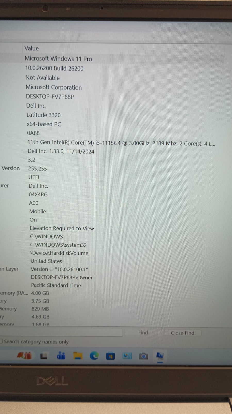 130112 Latitude3320 w/charger.i3-1115G4.4GB.128GB NVMe.13.3″FHD. W11.Sim&Nice!