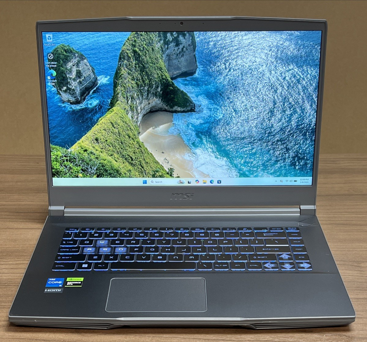 MSI Thin 15 B13UC-1000US Core i5-13420H 2.1GHz RTX 3050 16GB RAM 512GB SSD 15.6″