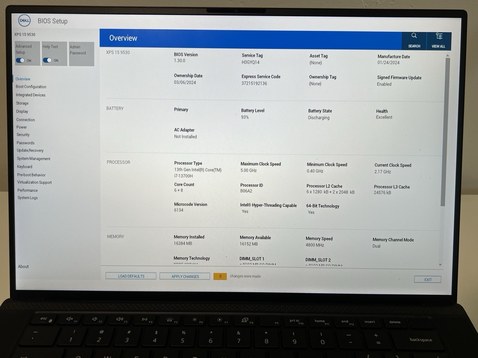 Dell XPS 15 9530 2023 FHD+ 2.4 GHz i7-13700H 16GB 512GB SSD Intel Arc A370M