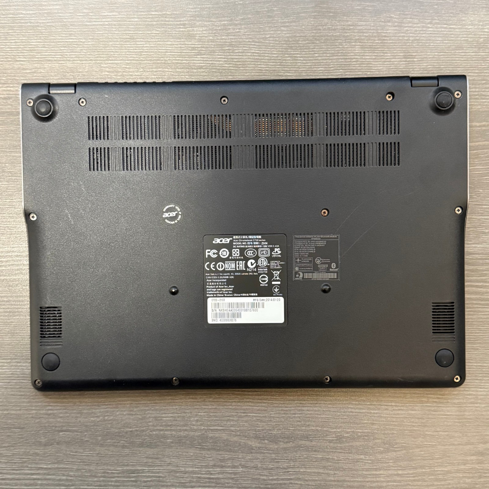 Acer C720 Chromebook C720-2844 11.6″ 16GB, , 1.4GHz, 4GB Gray Notebook