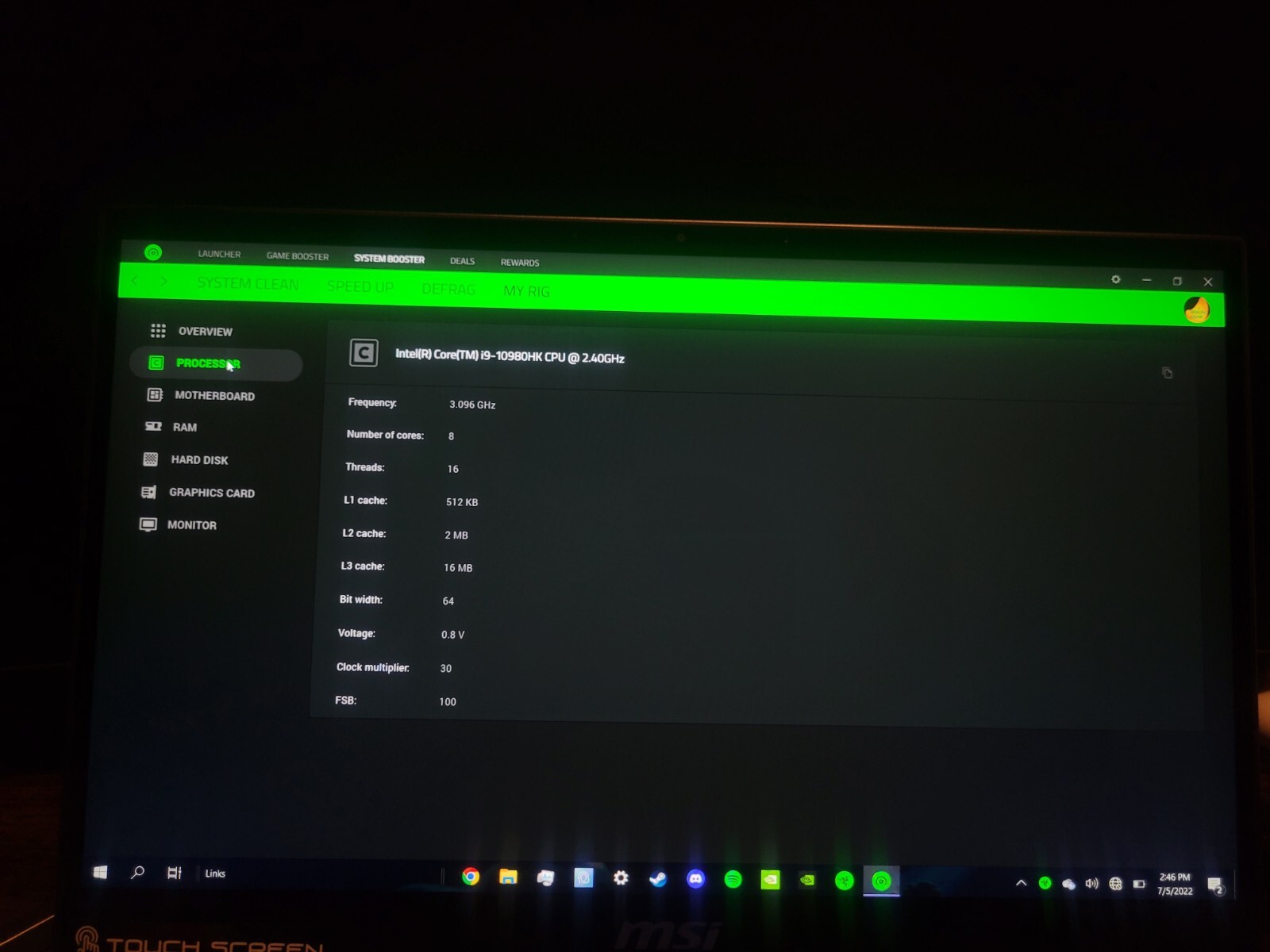 MSI Workststion WS-66 10TMT Perfect Photo, Video, and Audio Editing / Gaming