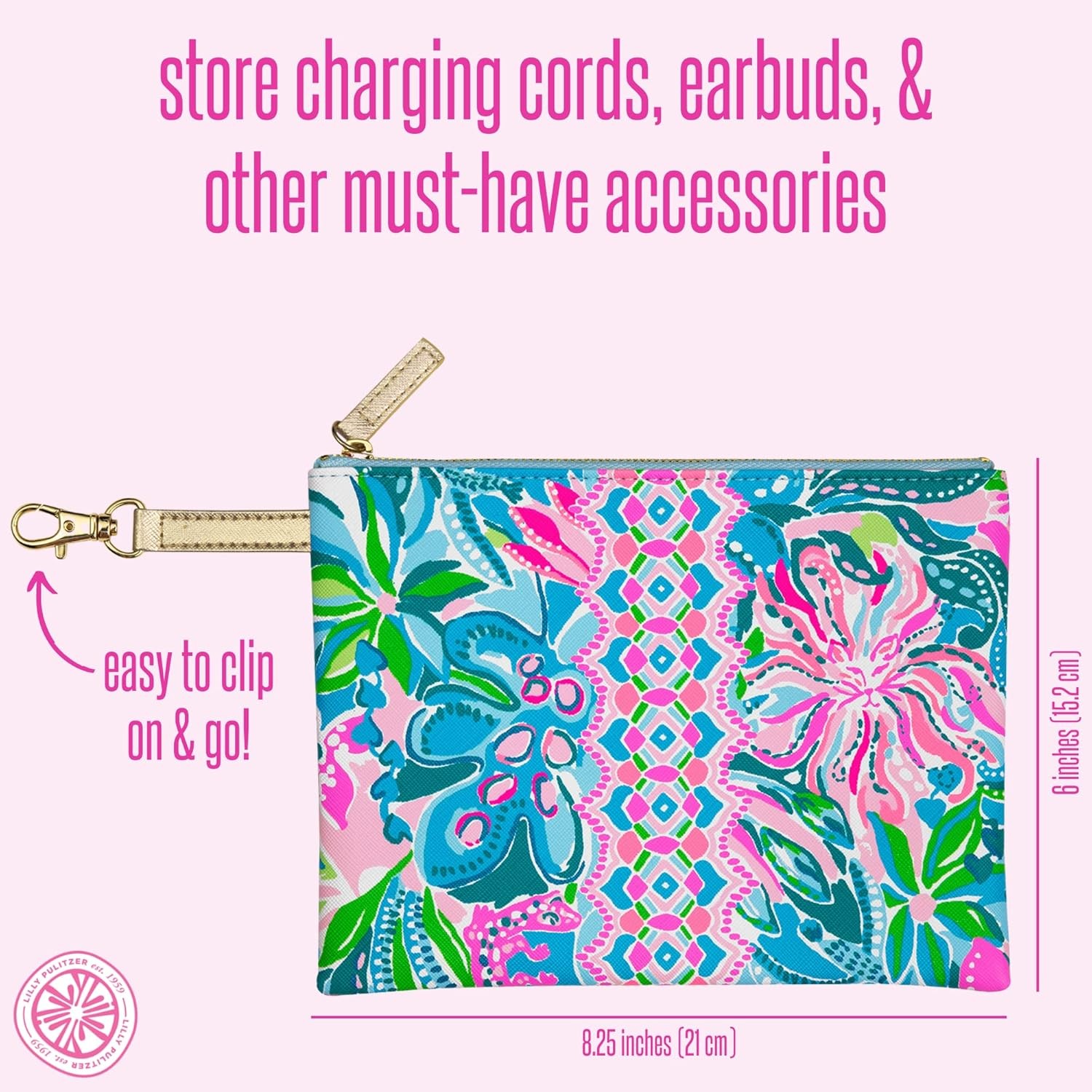 Lilly Pulitzer Laptop Sleeve Golden Hour – One Size for Your Device