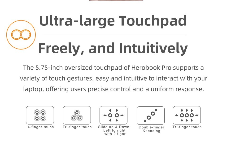 HeroBook Pro 14.1″ FHD Display 8GB RAM 256GB SSD Intel Celeorn N4020 Laptop