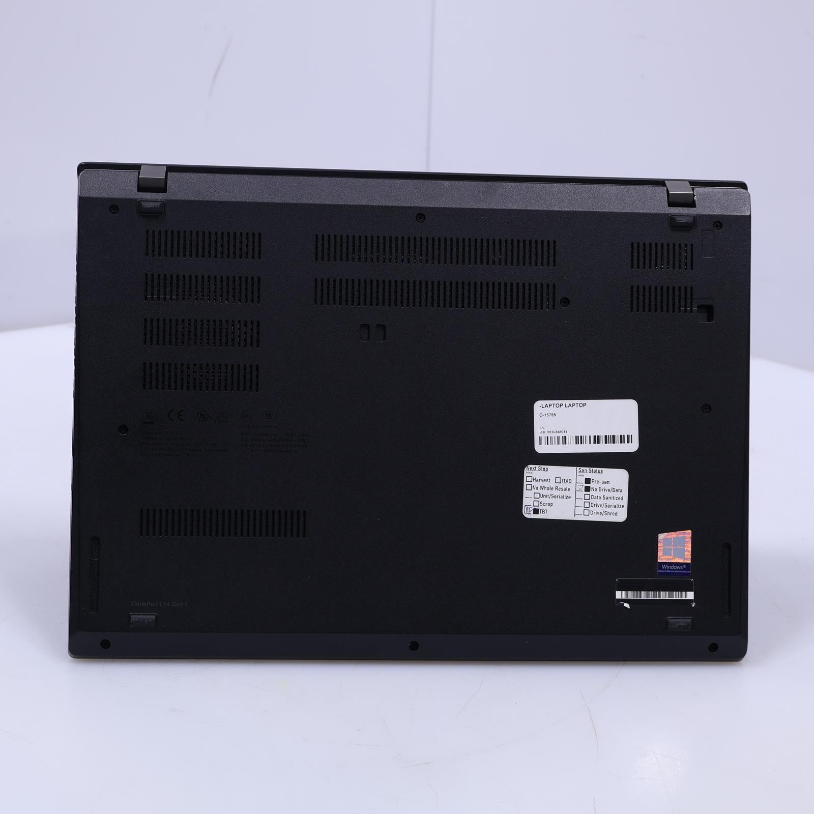 Lenovo Thinkpad L14 Gen 1 Intel Core i5 10th Gen 8GB RAM No Drive/OS Laptop B1