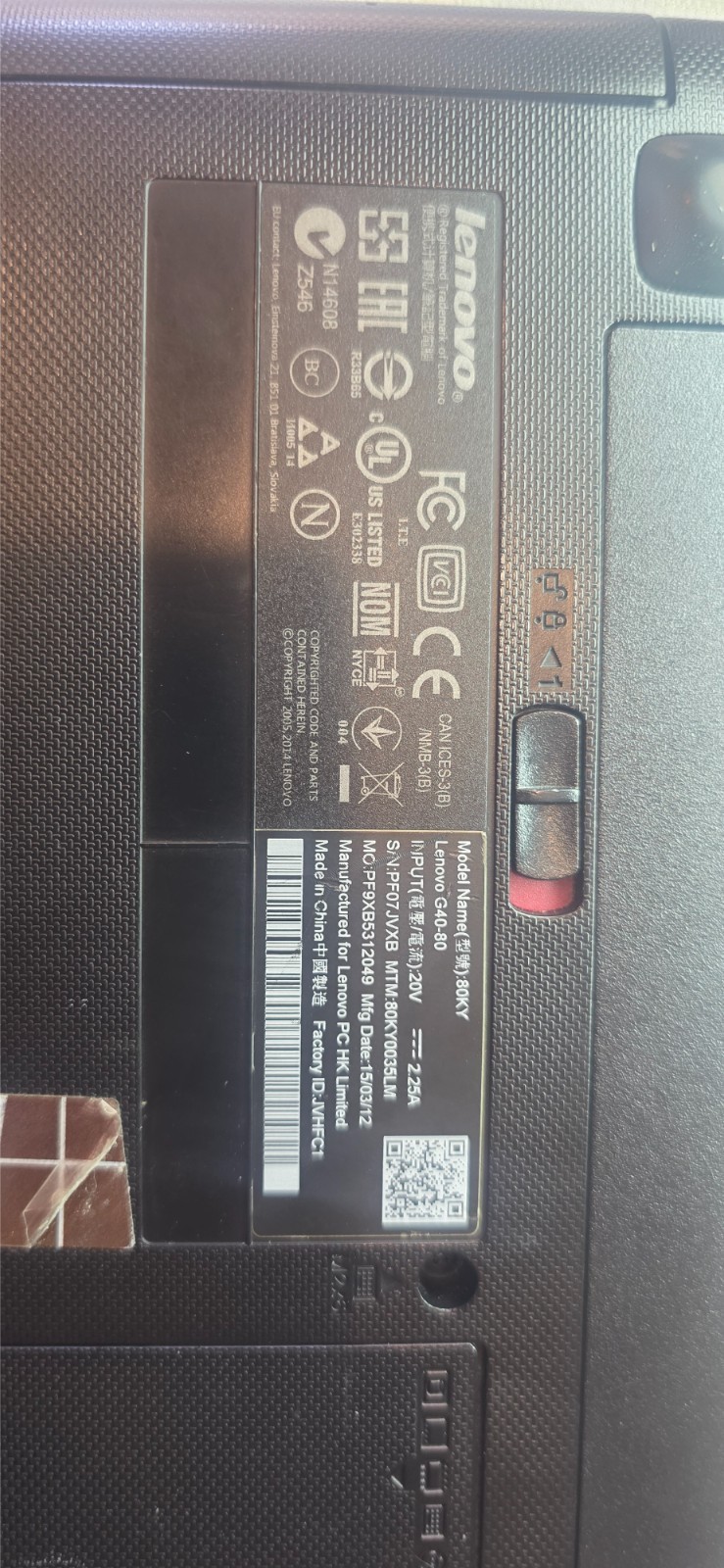 Lenovo Notebook Laptop G40-80 256 SSD 16gb RAM i3 processor