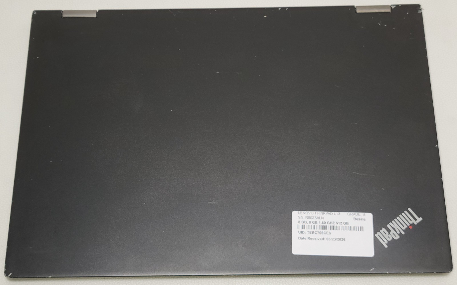 THINKPAD L13 YOGA i5-10210U 16GB RAM NO ADAPTER (UID TEBC706CE6)