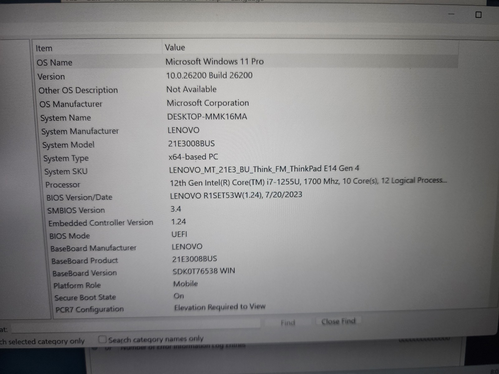 ThinkPad E14 Gen 4 i7-1255u 16GB RAM 512Gb NVME SSD Win 11 Pro READ