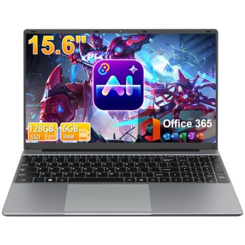 15.6″ FHD Laptops with AI Assistant Included, Quad-Core Processor(Beat Celeron