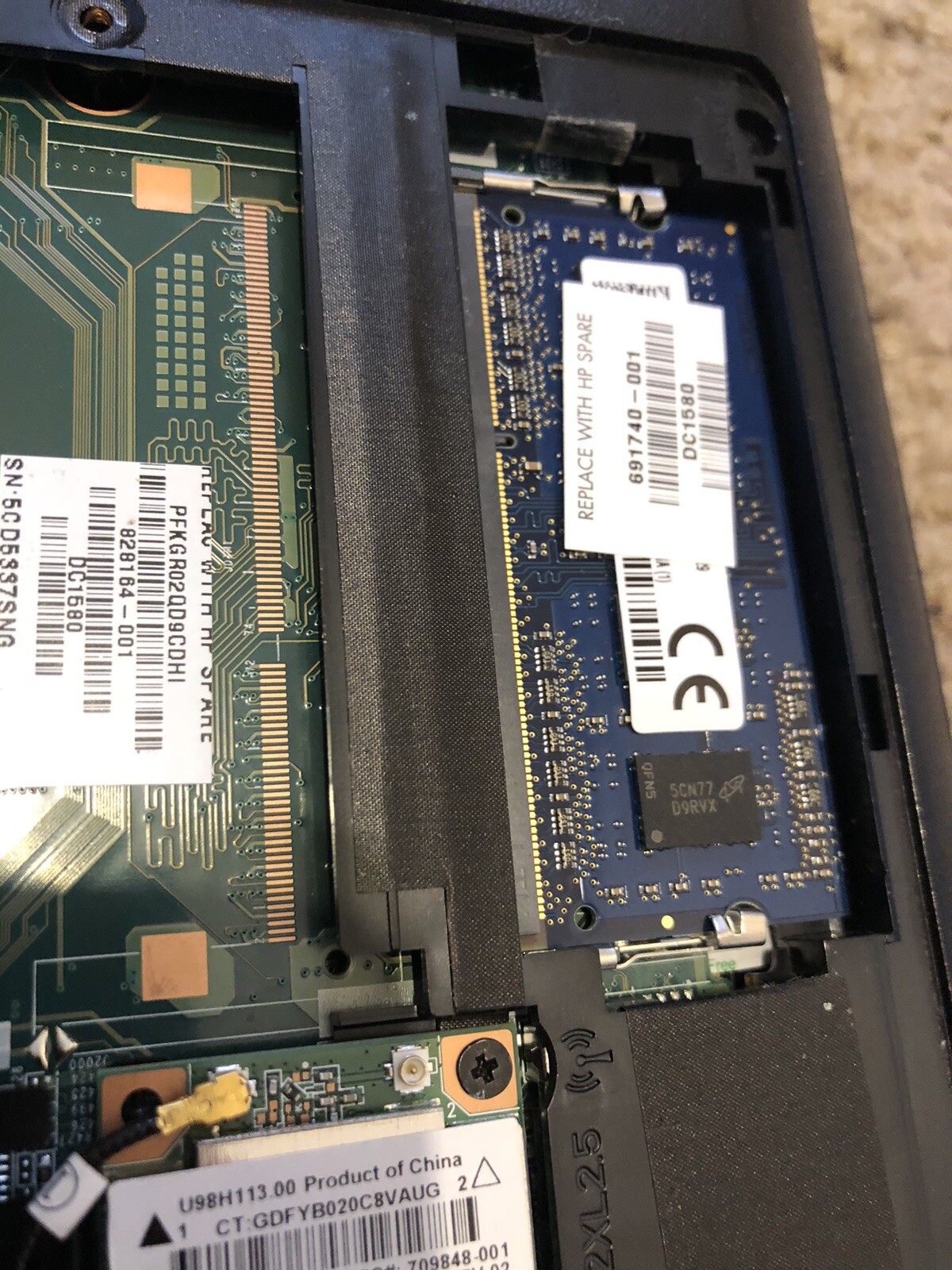 HP 15-f211WM Black laptop PARTS ONLY NO HDD As is