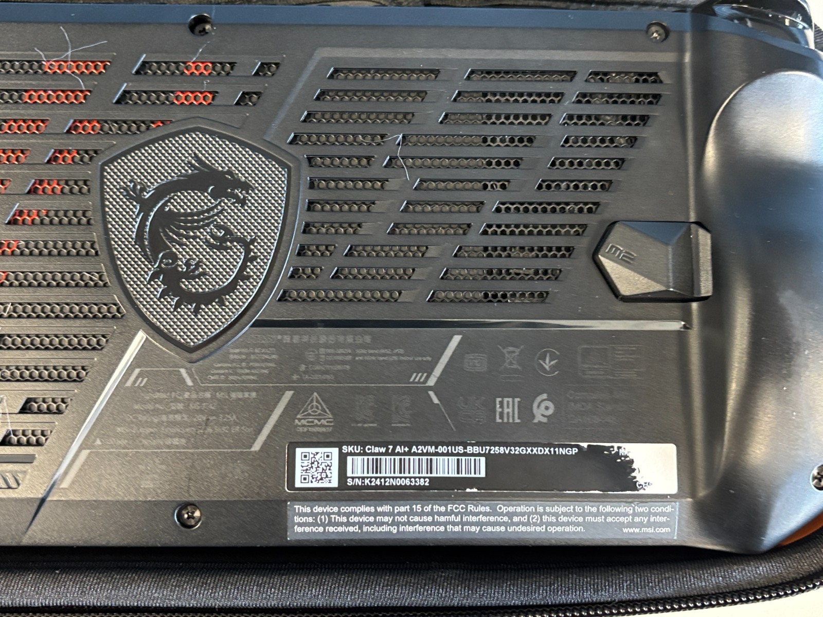 MSI Claw 7 AI+ A2VM Ultra 7 258V 32GB 512GB