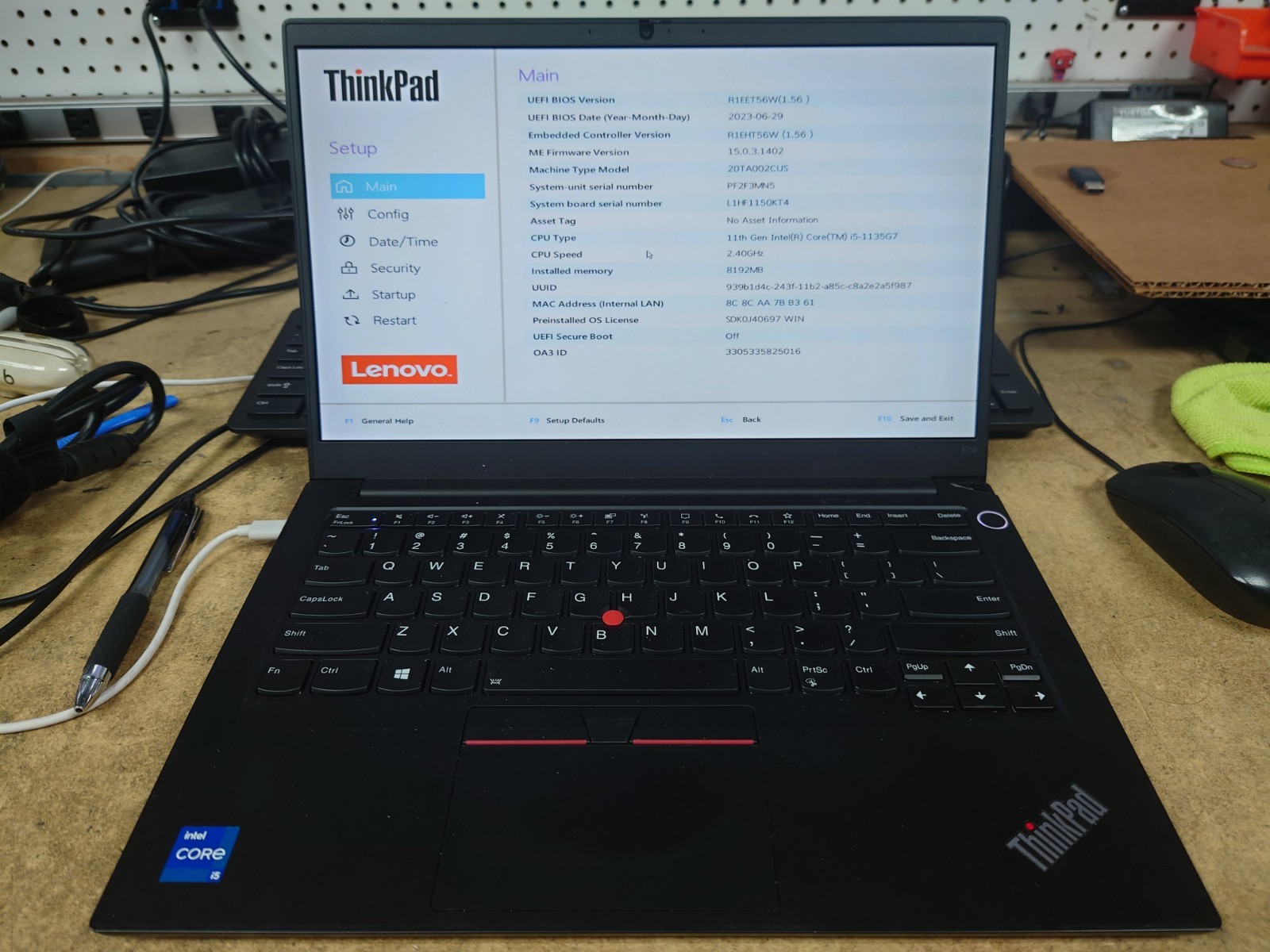 Lenovo ThinkPad E14 Gen 2 14″ FHD i5-1135G7 8GB RAM No OS/SSD