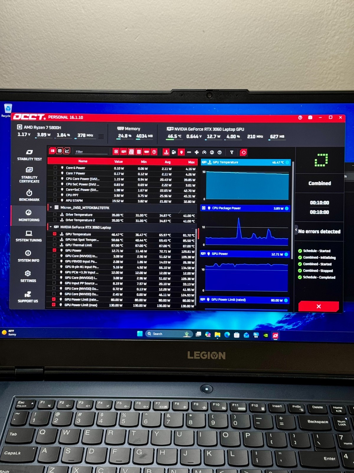 Lenovo Legion 5 17ACH6H 17.3″ – 1TB SSD, Ryzen 7 5800H, 16GB RAM, RTX 3060.