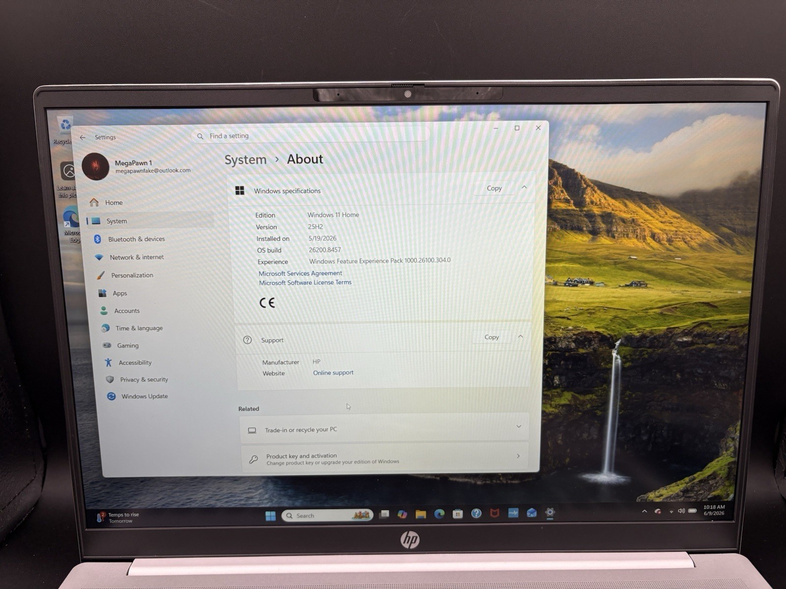 HP Omnibook 5 16 inch Windows Laptop AMD Ryzen 5-8540U AI PC 8GB RAM 512GB SSD