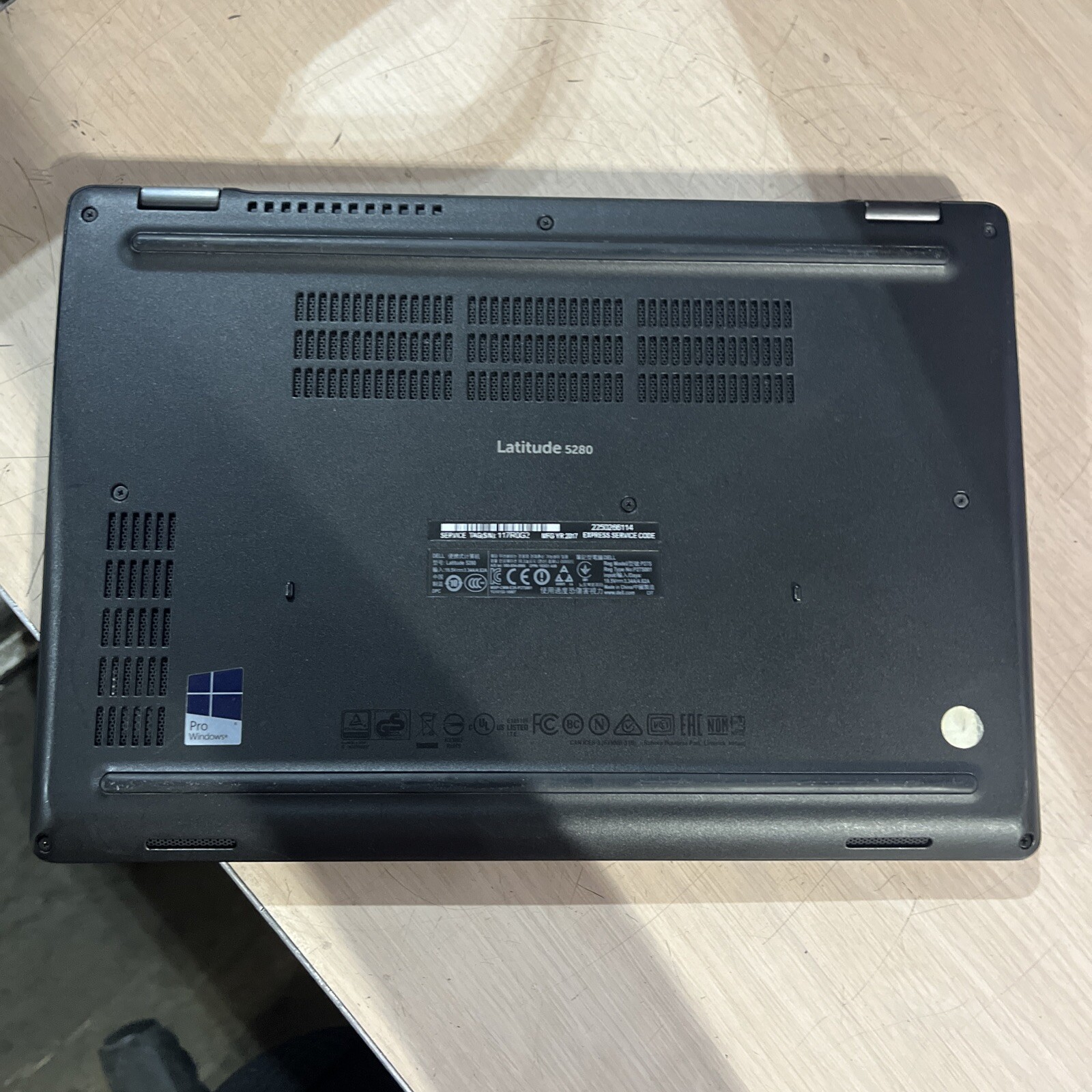 DELL LATITUDE 5280 INTEL CORE I3-7100U 2.40GHZ 8GB RAM NO HD ;