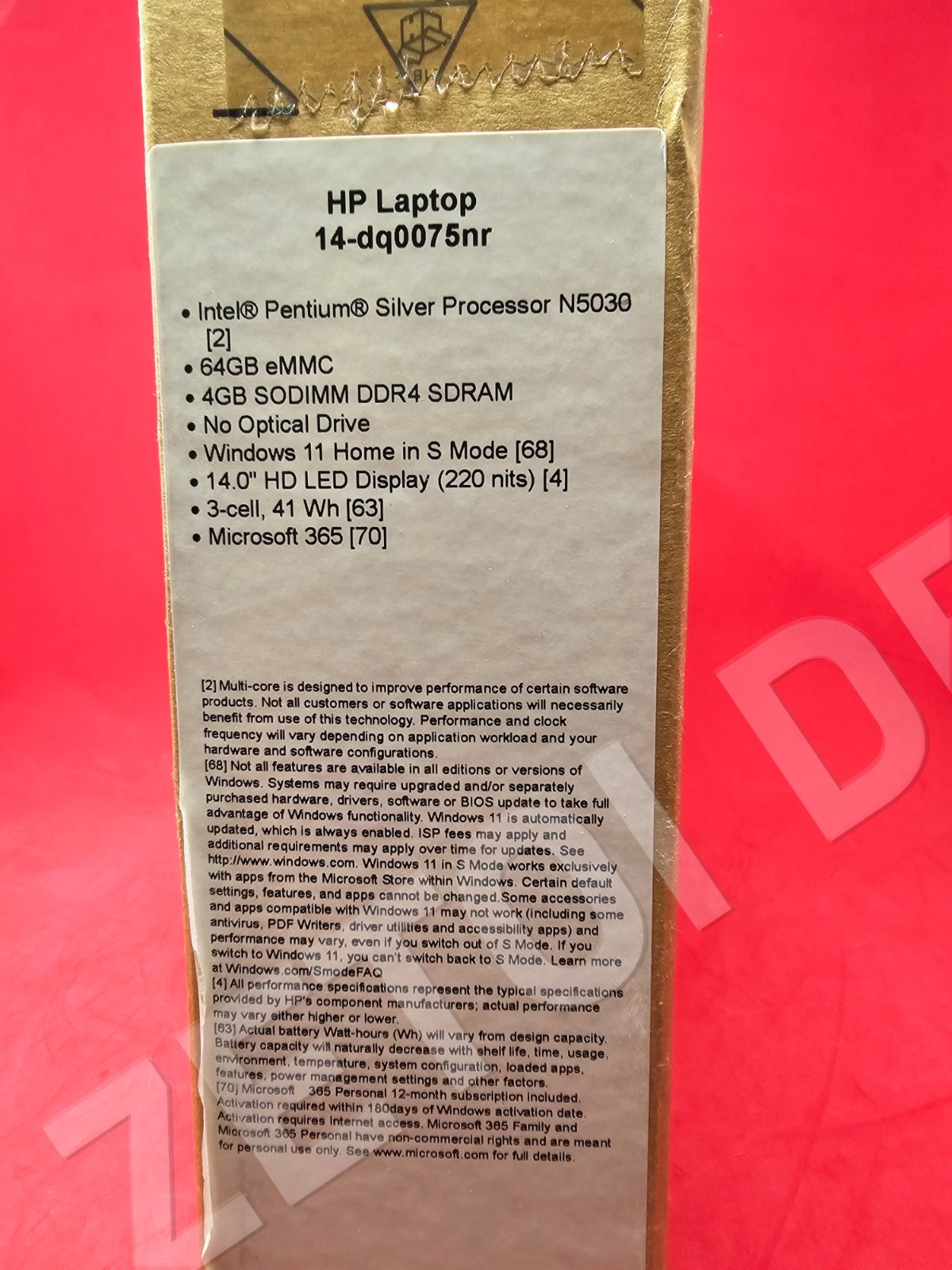 **BRAND NEW**HP14″ Laptop14-dq0075nr Intel Pentium N5030 4GB RAM 64GB Silver