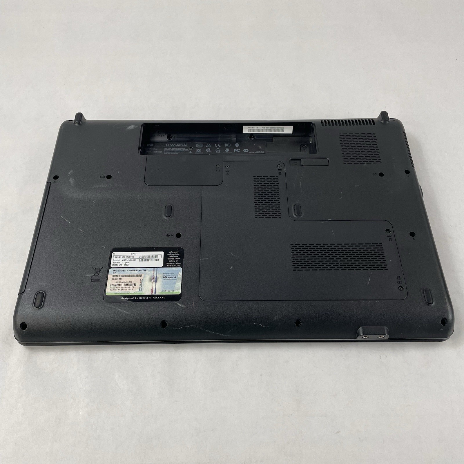 HP G71 NoteBook 16.9″ Core 2 Duo t6600 2.20 GHz 4 GB RAM No SSD/OS/AC/Battery
