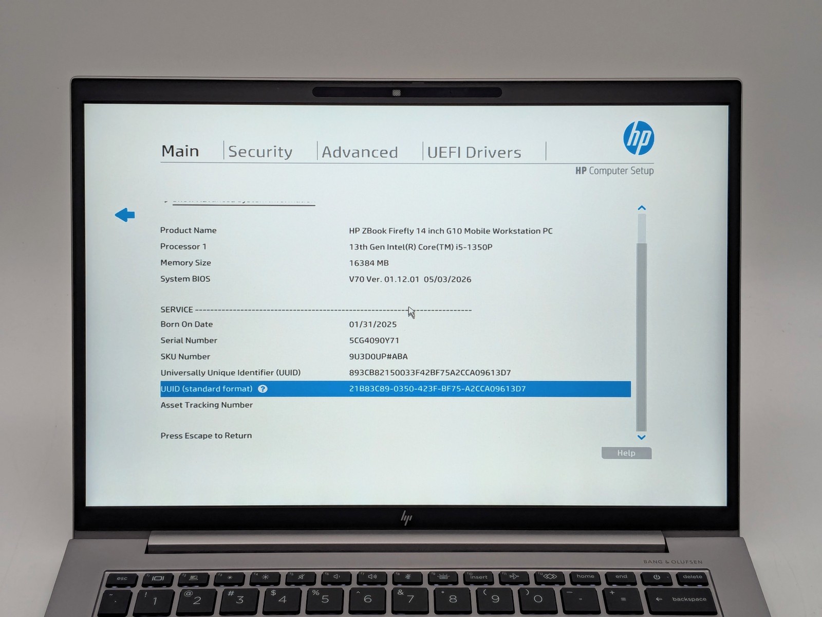 HP ZBook Firefly G10 14″ FHD+ 13TH I5-1350P 512GB SSD 16GB W11P Webcam Backlit