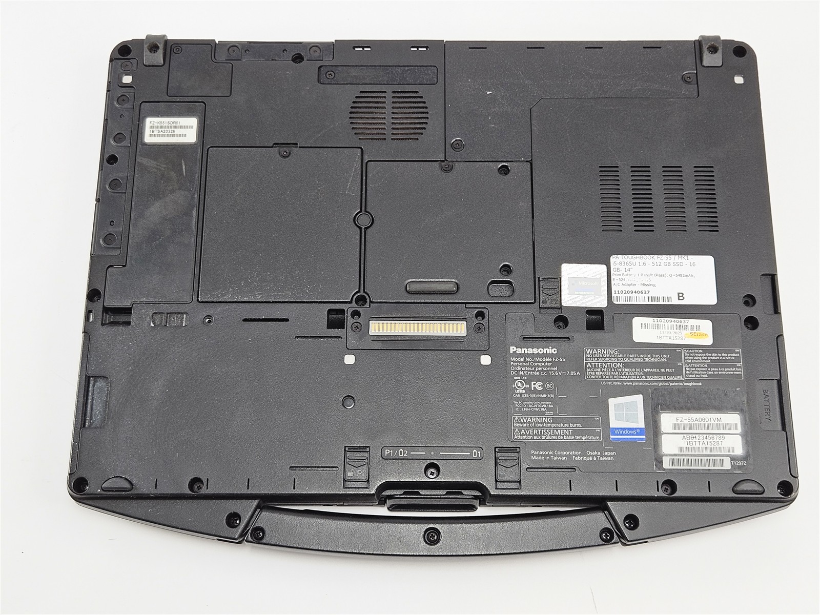 Panasonic Toughbook FZ-55 MK1 Intel Core i5-8365U 16GB 512GB SSD 14″ HD Webcam