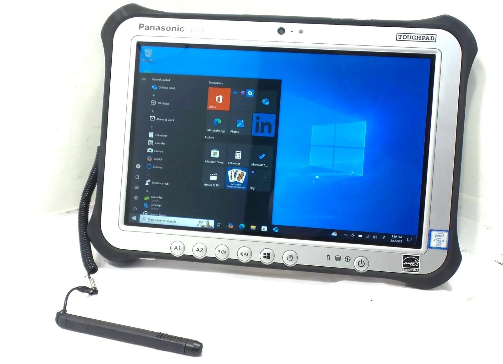 Panasonic Toughbook FZ-G1 Core i5-6300U 2.4GHz 8GB 256GB SSD