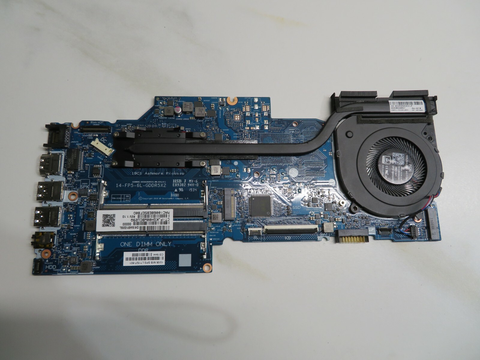 HP 14-dk0731ms AMD Ryzen 3 3200U LAPTOP MOTHERBOARD