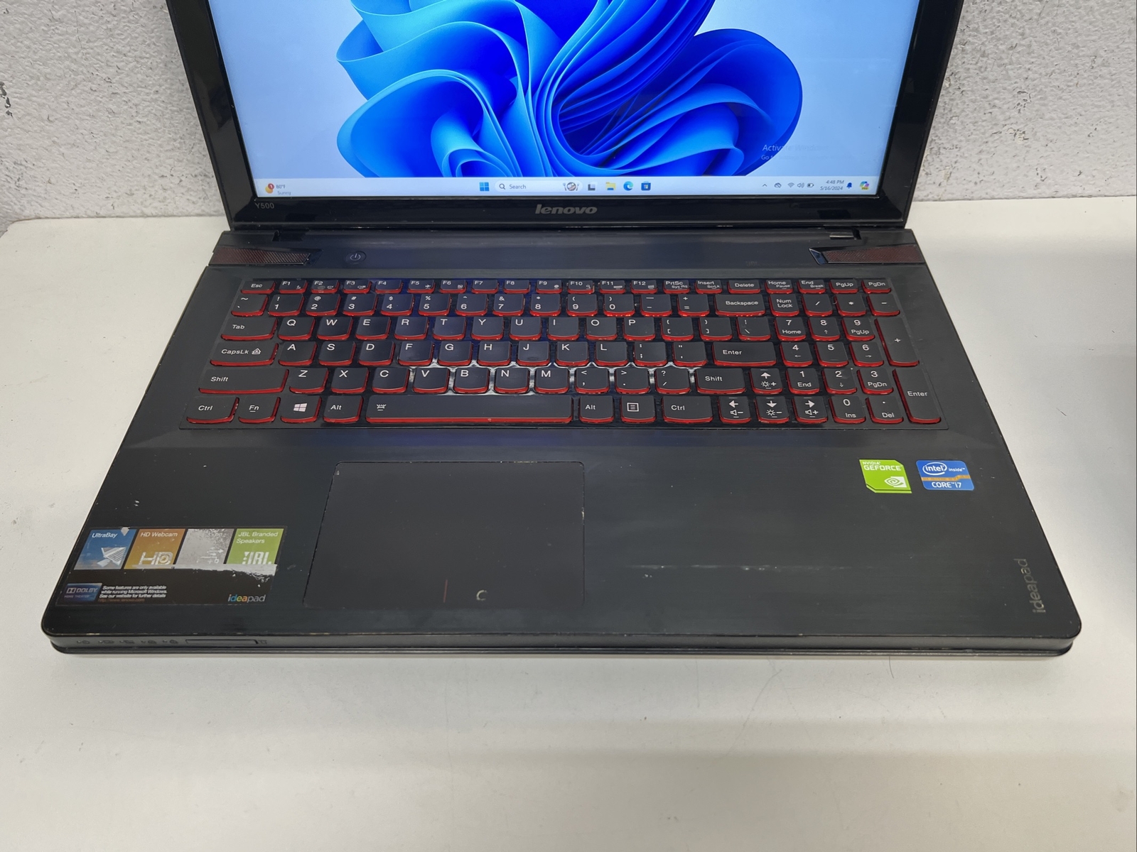 Lenovo IdeaPad Y500 15.6″ Intel Core i7-3630M 2.4GHz 8GB 500GB HD GT 750M *READ*