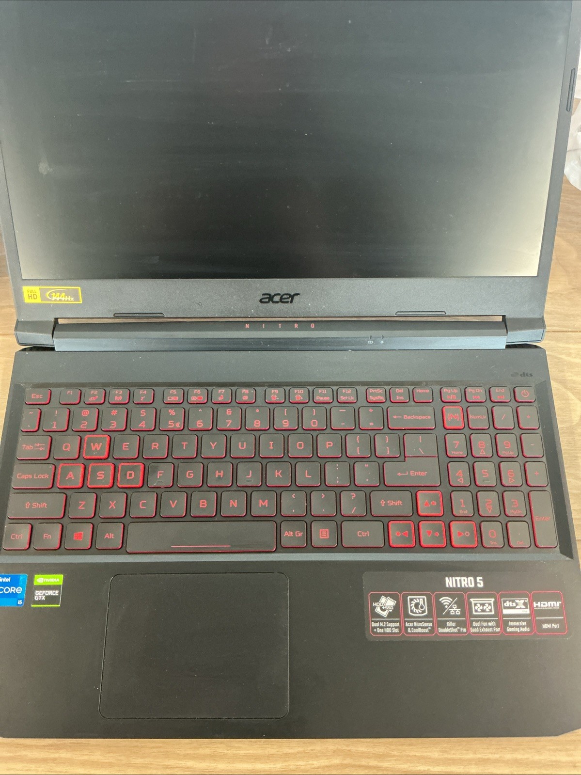 Acer Nitro 5 N20C1 15.6″ i5-11400H 2.7GHz 32GB RAM 256GB SSD GeForce GTX 1650