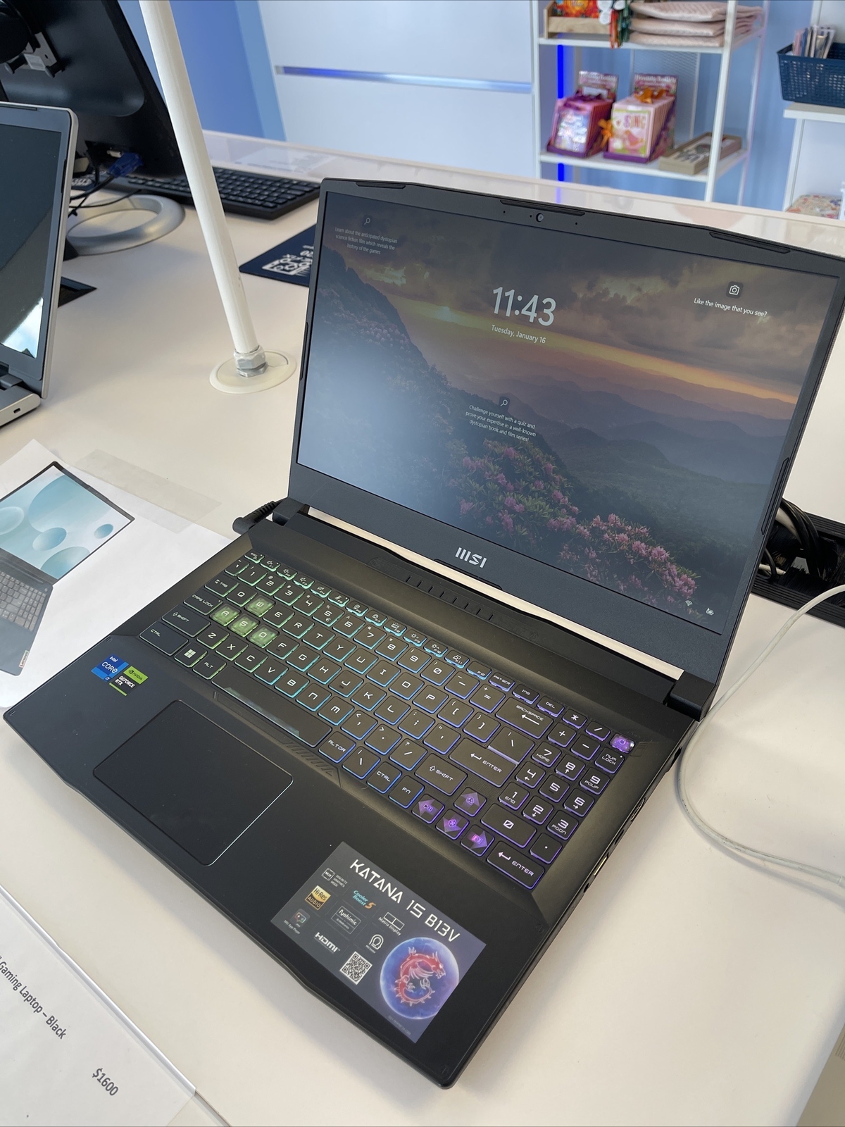 MSI Katana 15 B13VEK-277US (1TB SSD, Intel i7 13620H, 16GB RAM, NVIDIA RTX 4050)